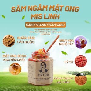 Sâm Ngâm Mật Ong Ms Linh ( 500gr )